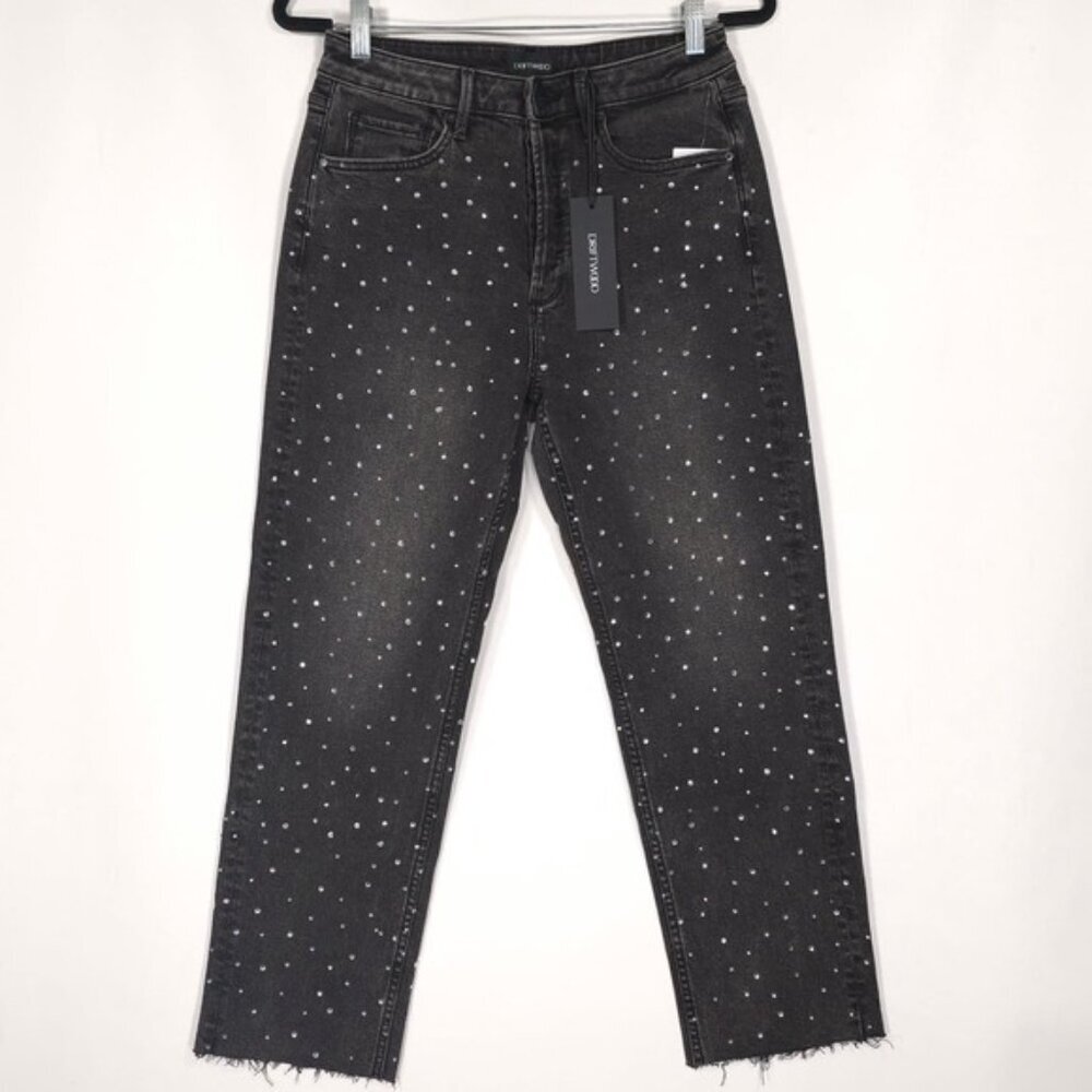 NWT DRIFTWOOD Royce After Party High Waist Crystal Embellished Jeans Size 27